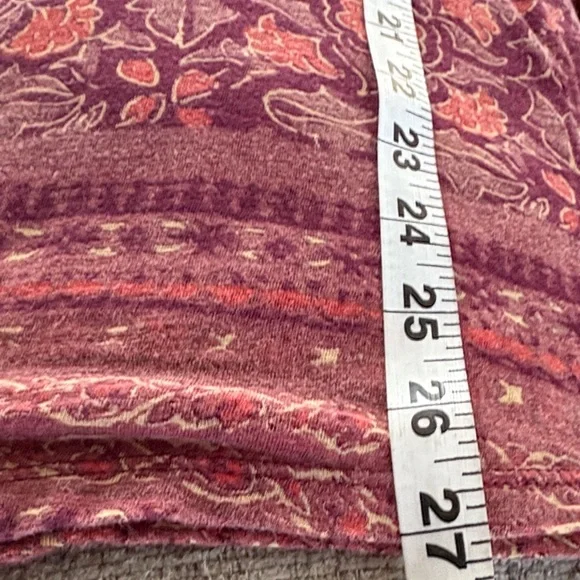 Lucky Brand Burgundy Floral Tunic - Picture 8 of 8
